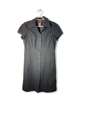 Vintage Guess Black Short Sleeve Shirt Dress